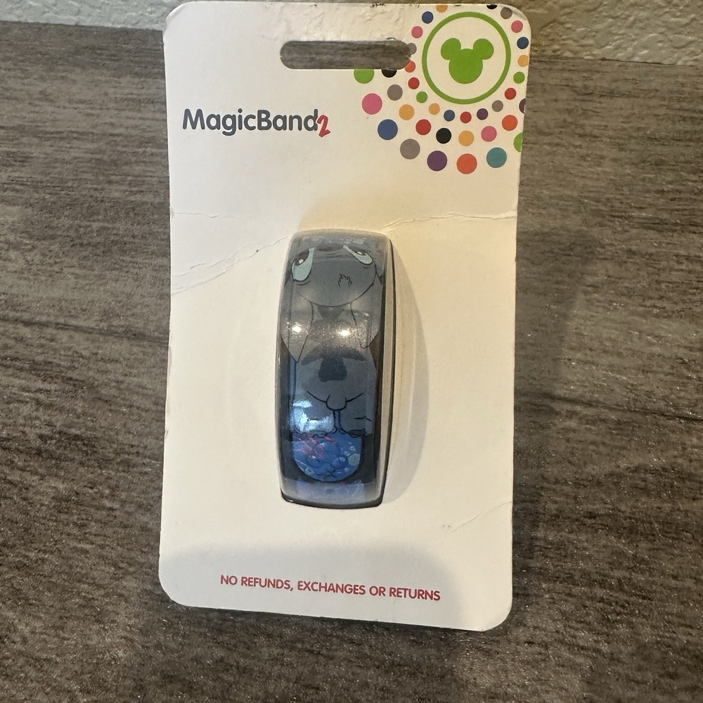 Disney Parks Stitch magic Band 2 Blue In Package Theme Park Bracelet Tickets